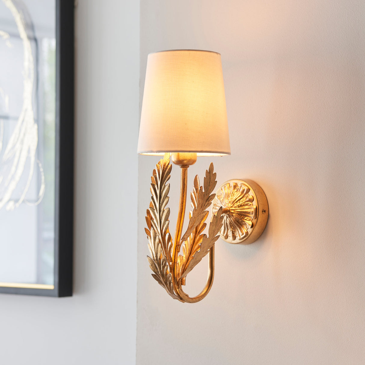 Endon Delphine Wall Light Gold Leaf – from Amos Lighting + Home