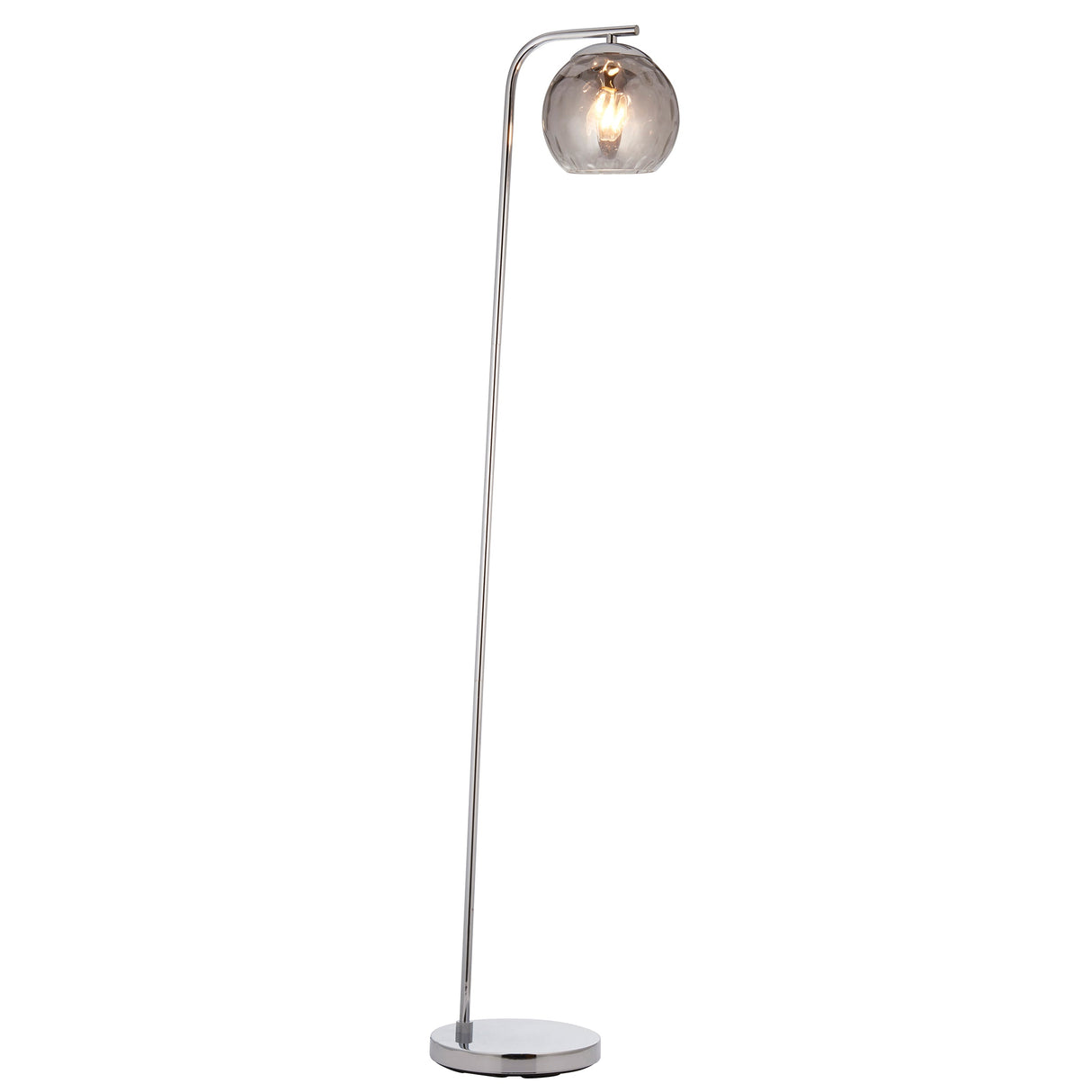 Endon Dimple Floor Lamp Smoked Glass – from Amos Lighting + Home
