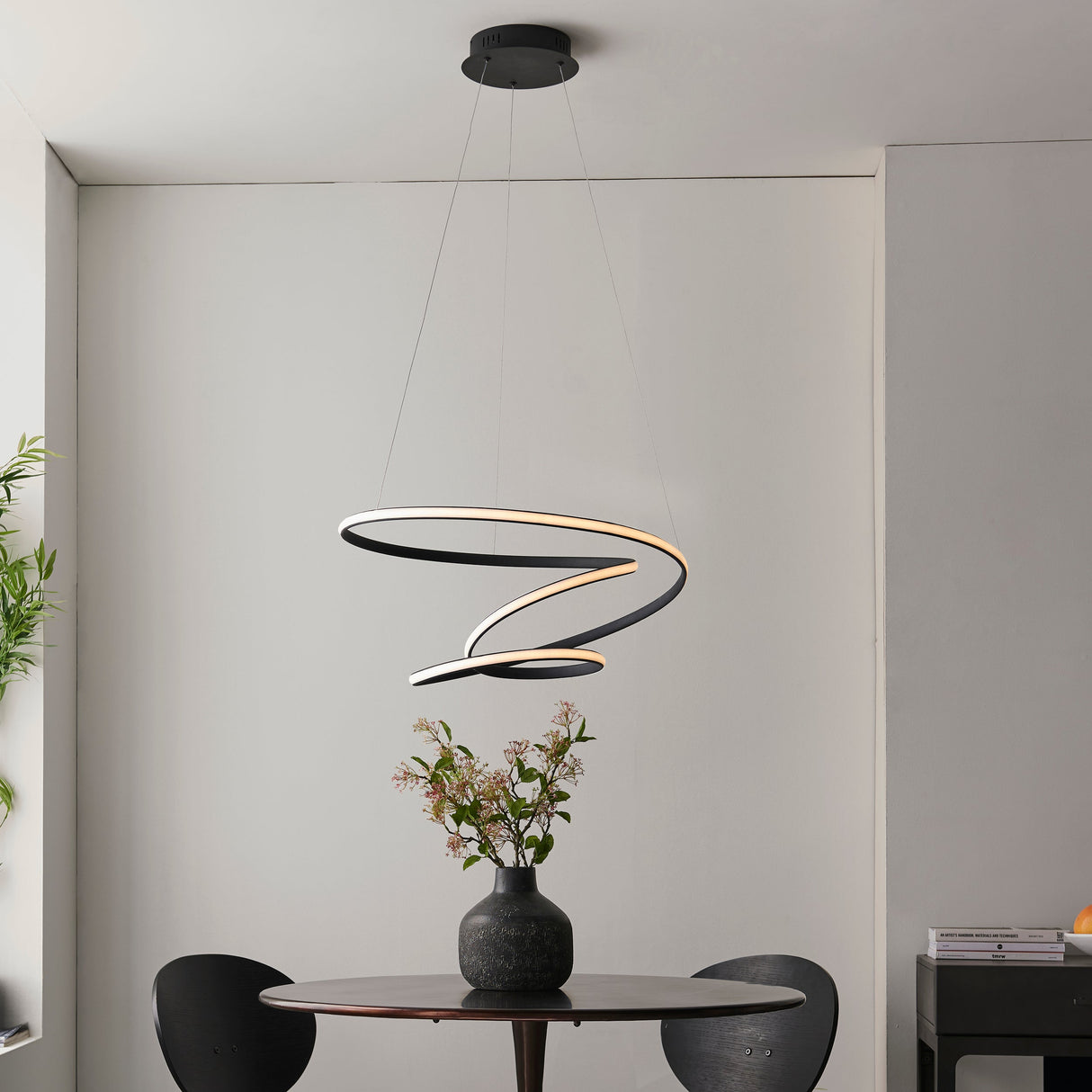 Amos Dune LED Pendant Black – from Amos Lighting + Home