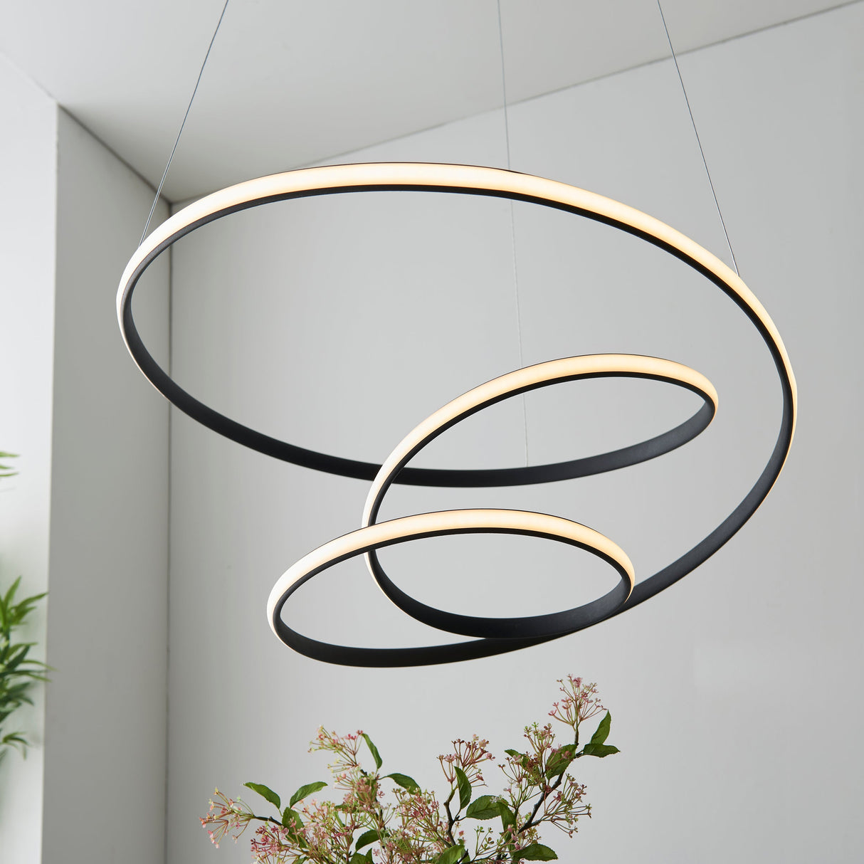 Amos Dune LED Pendant Black – from Amos Lighting + Home
