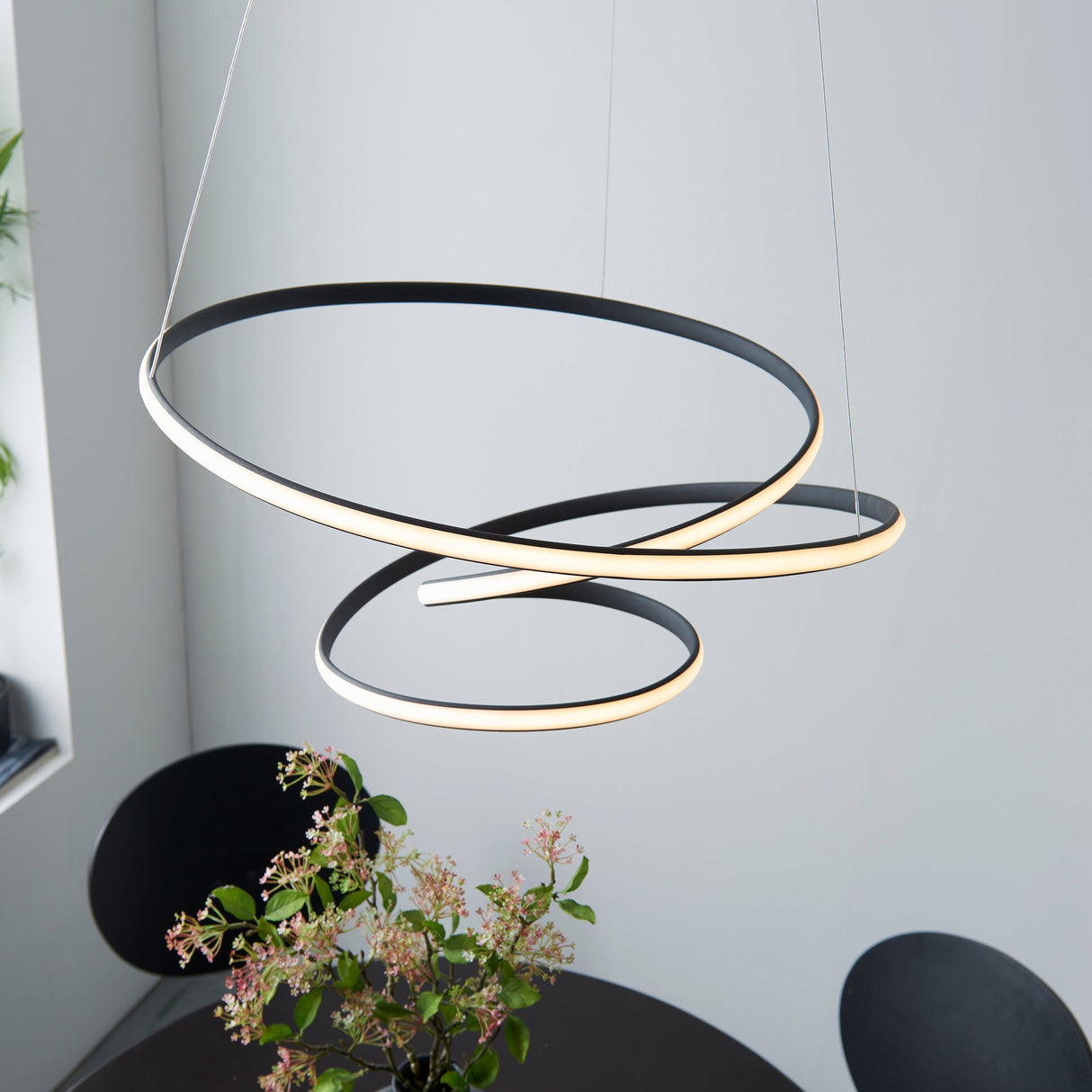 Amos Dune LED Pendant Black – from Amos Lighting + Home