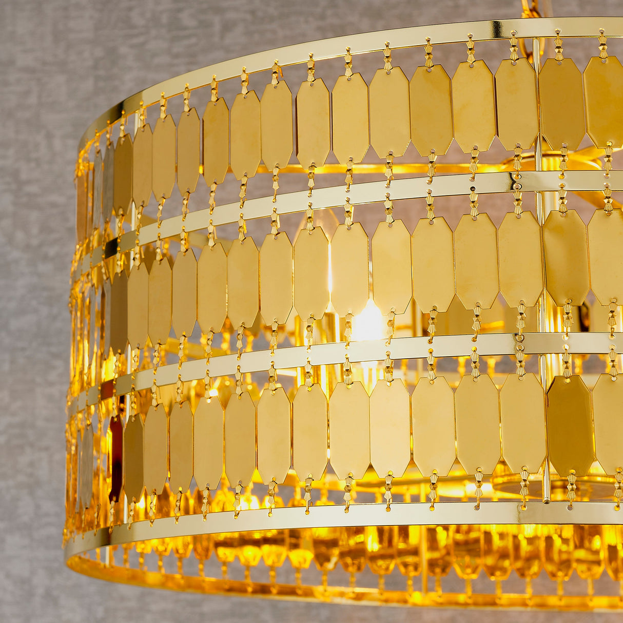 Endon Eldora 5lt Pendant Gold – from Amos Lighting + Home
