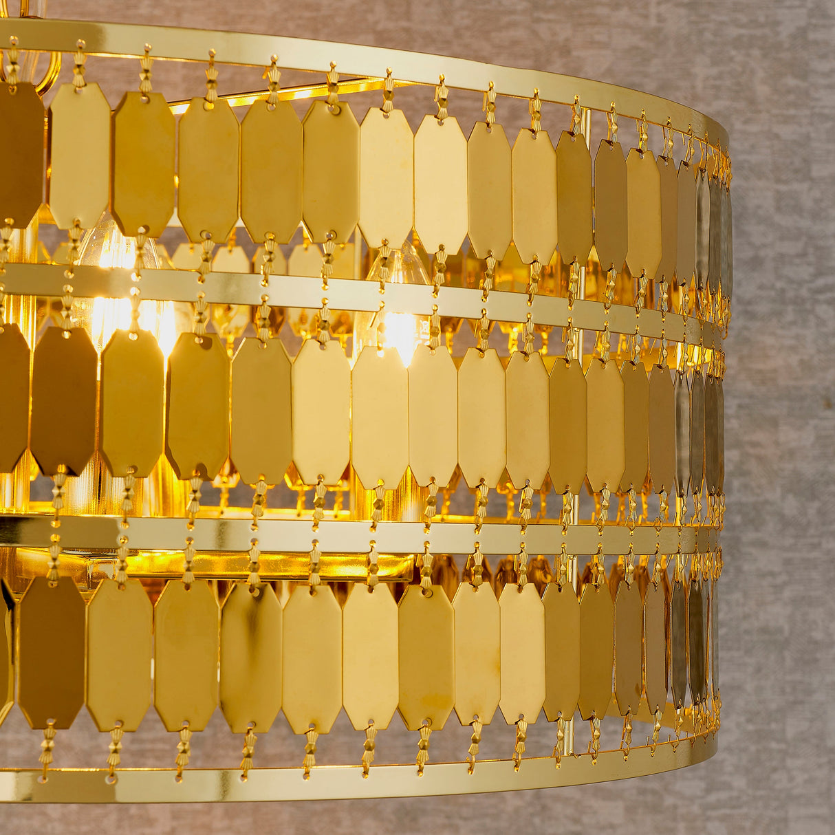 Endon Eldora 5lt Pendant Gold – from Amos Lighting + Home