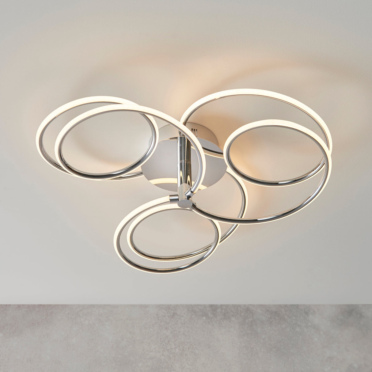 Amos Eterne 3 Light LED Ceiling Light Chrome – from Amos Lighting + Home