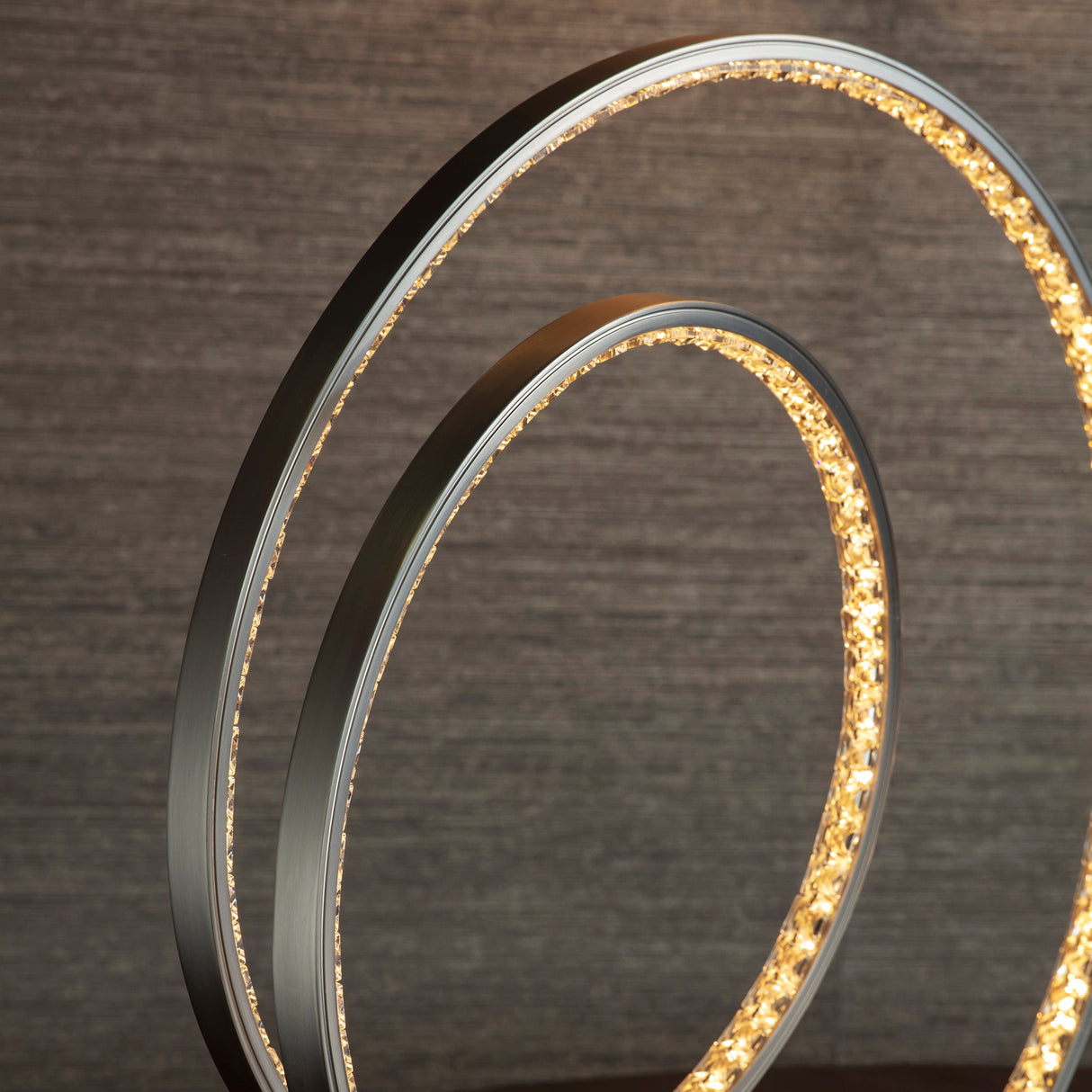 Amos Eternity LED Touch Table Lamp Matt Nickel – from Amos Lighting + Home