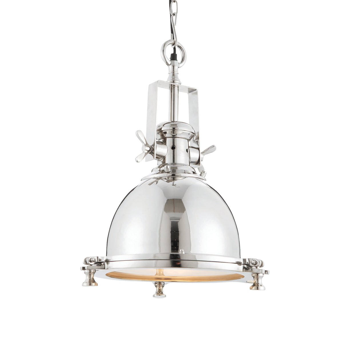 Amos Fenton Bright Nickel Pendant – from Amos Lighting + Home