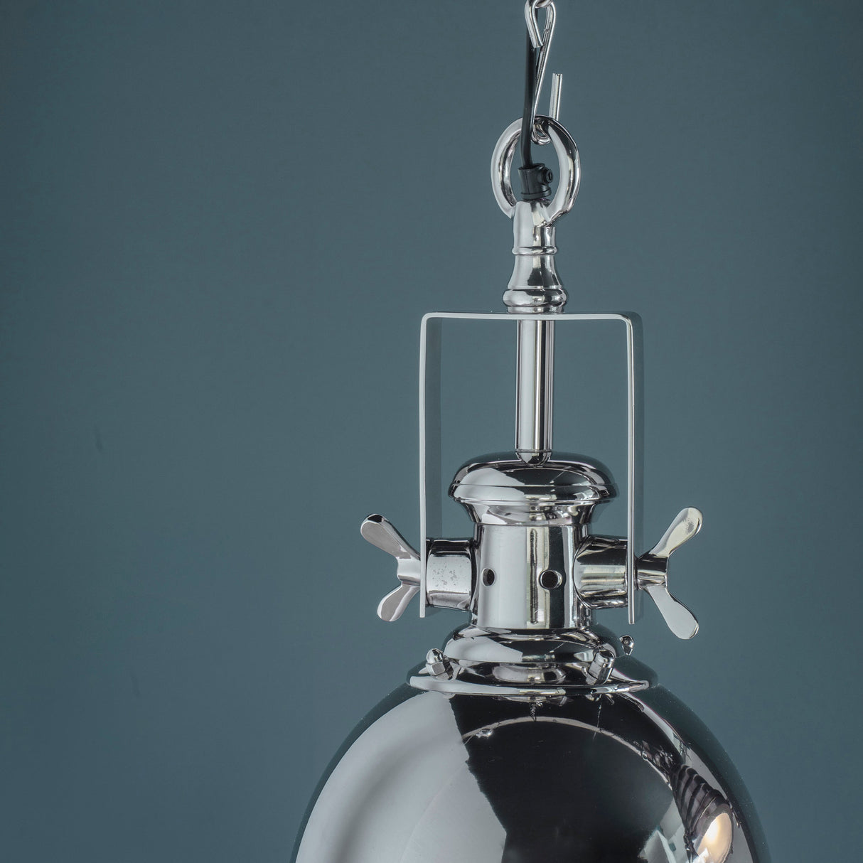 Amos Fenton Bright Nickel Pendant – from Amos Lighting + Home