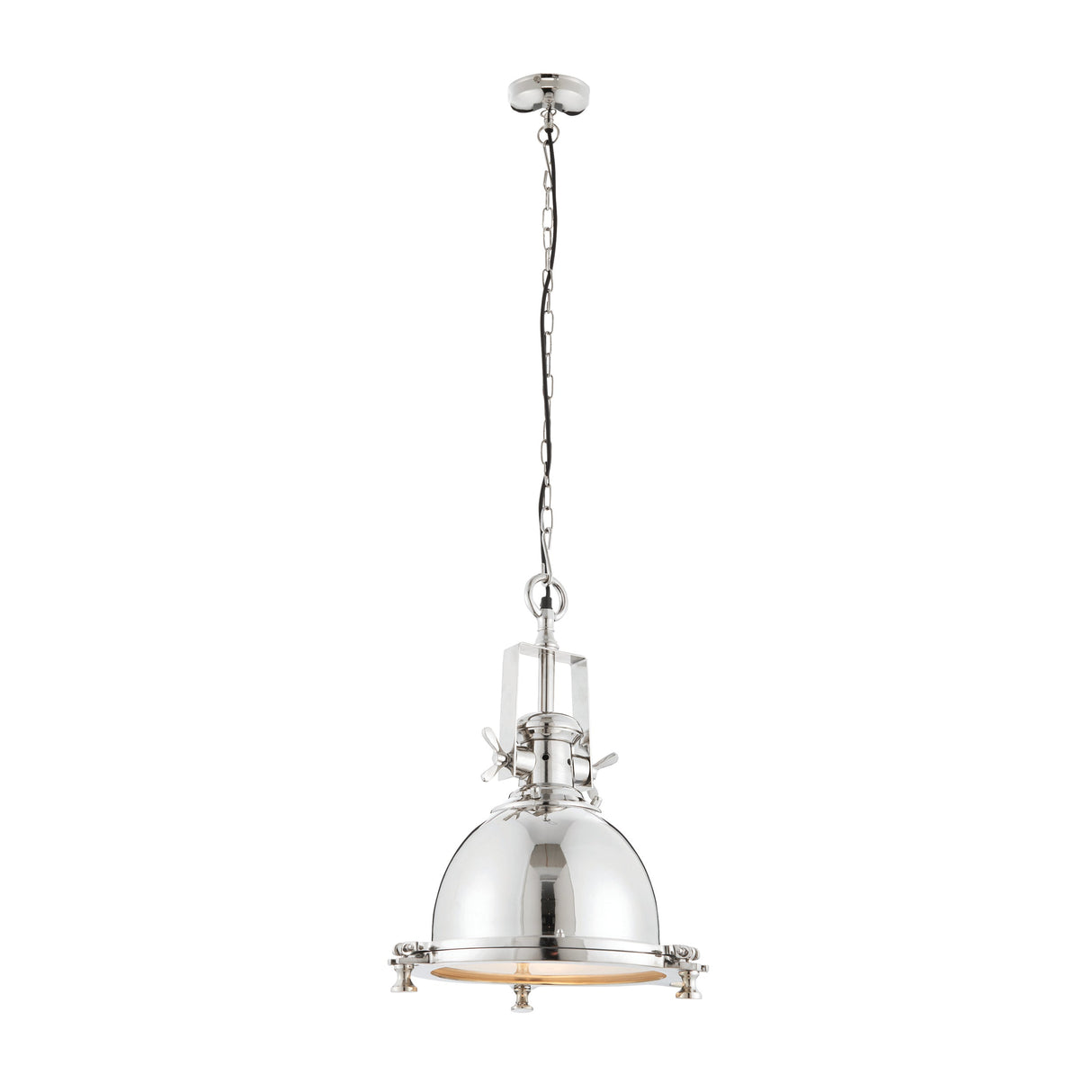 Amos Fenton Bright Nickel Pendant – from Amos Lighting + Home