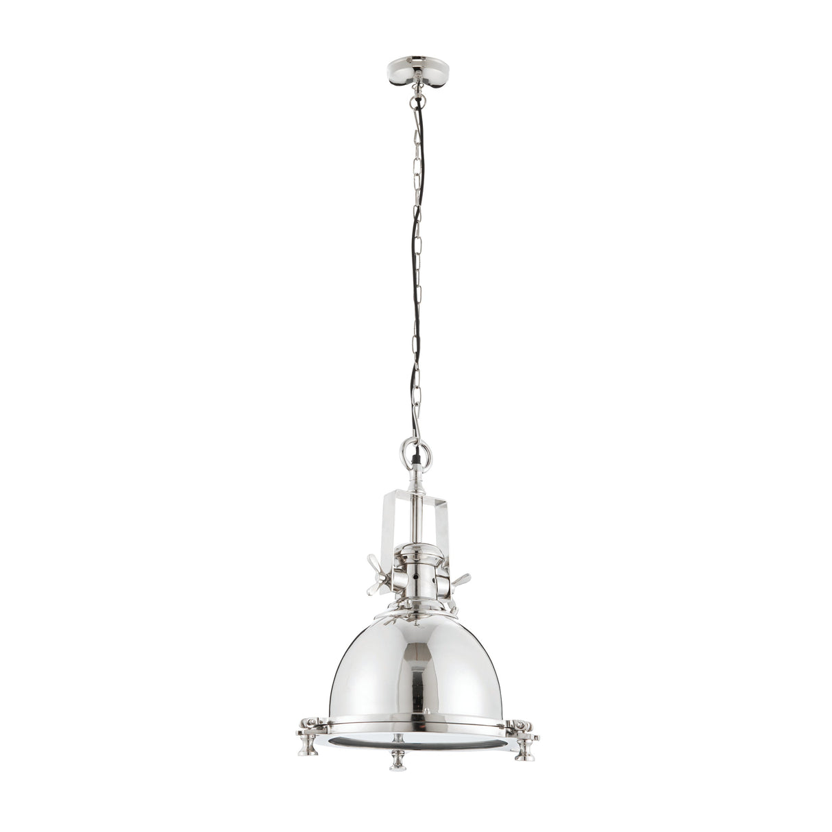 Amos Fenton Bright Nickel Pendant – from Amos Lighting + Home