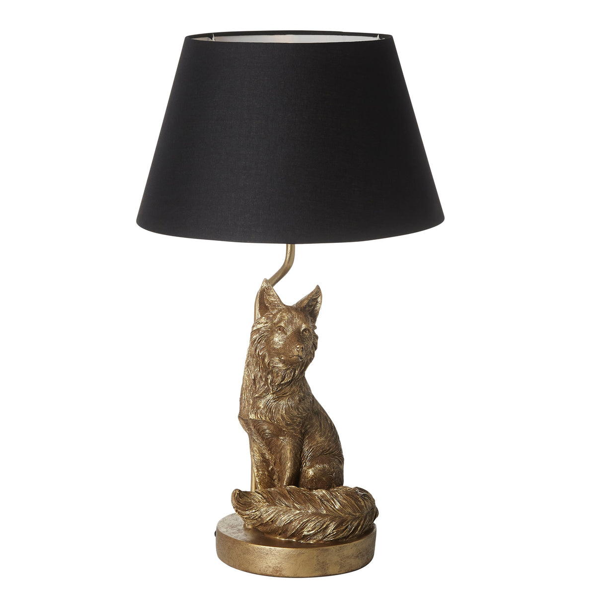 Amos Fox Table Lamp Vintage Gold with Shade – from Amos Lighting + Home