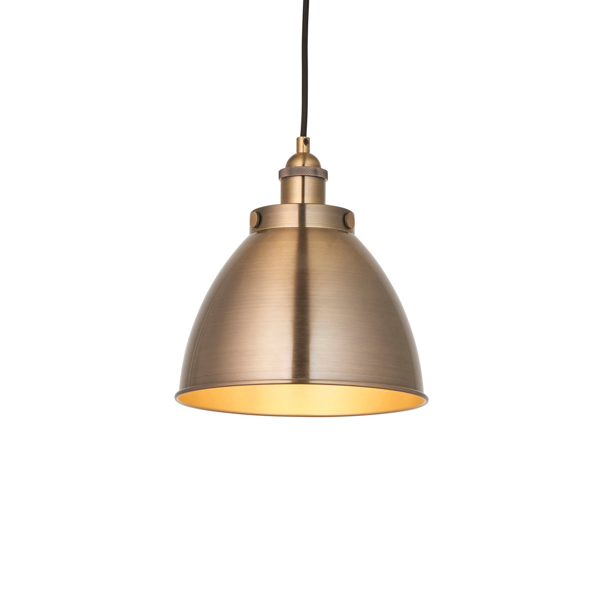Amos Franklin Pendant Small Antique Brass – from Amos Lighting + Home