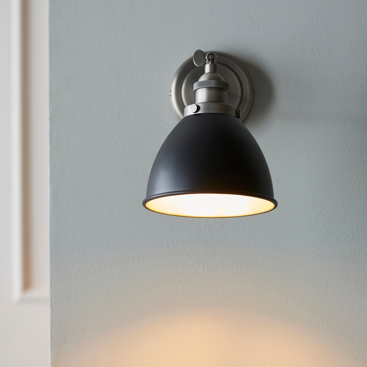 Amos Franklin Wall Light Matt Black & Aged Brass – from Amos Lighting + Home