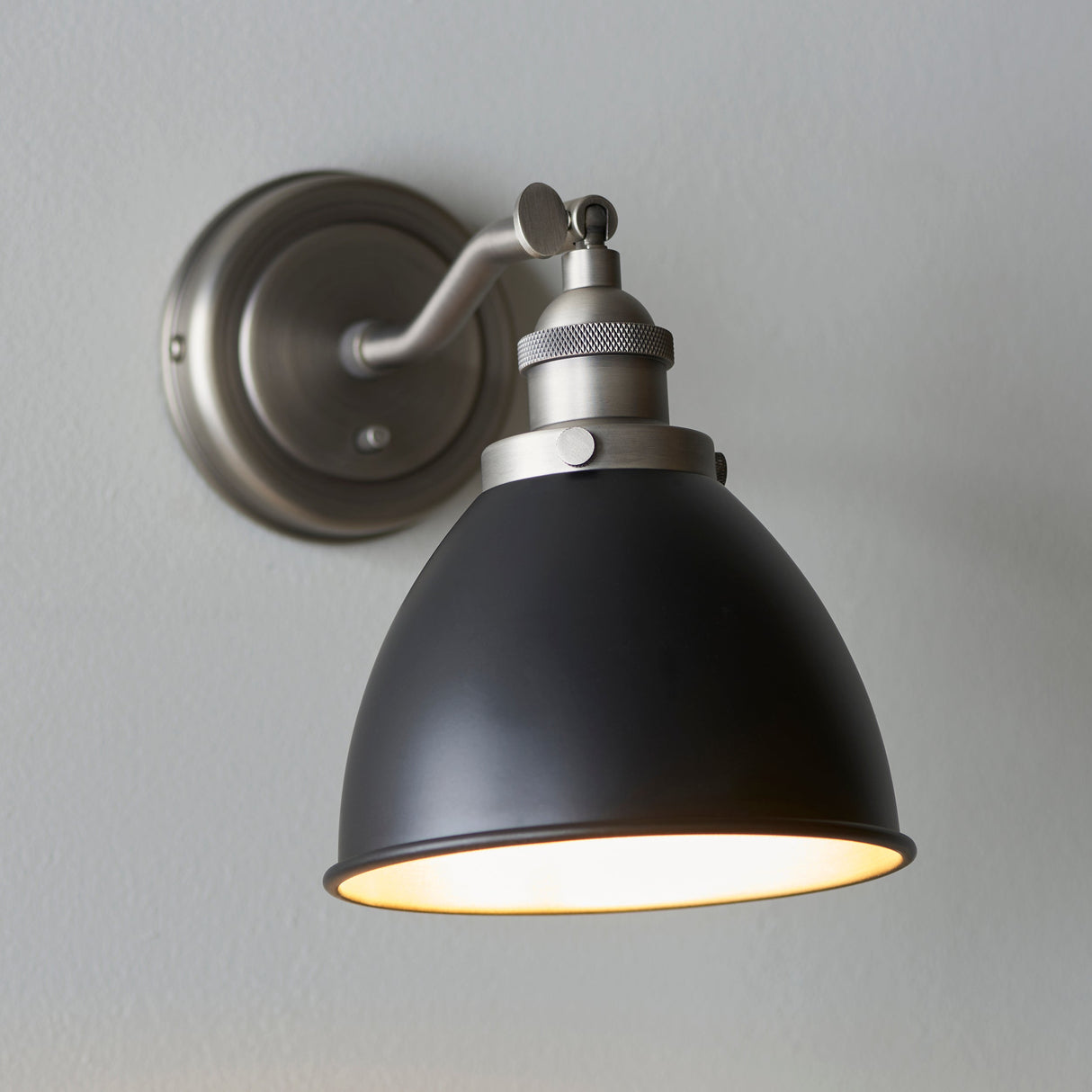 Amos Franklin Wall Light Matt Black & Aged Brass – from Amos Lighting + Home