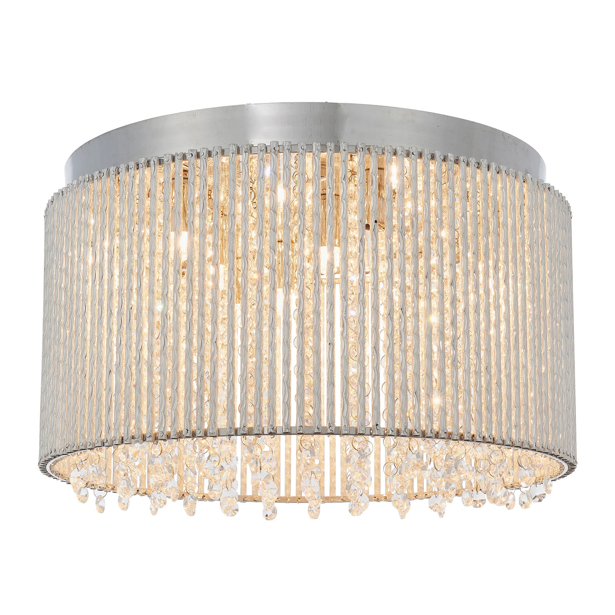 Endon Galina Crystal 10lt Flush Ceiling Light – from Amos Lighting + Home
