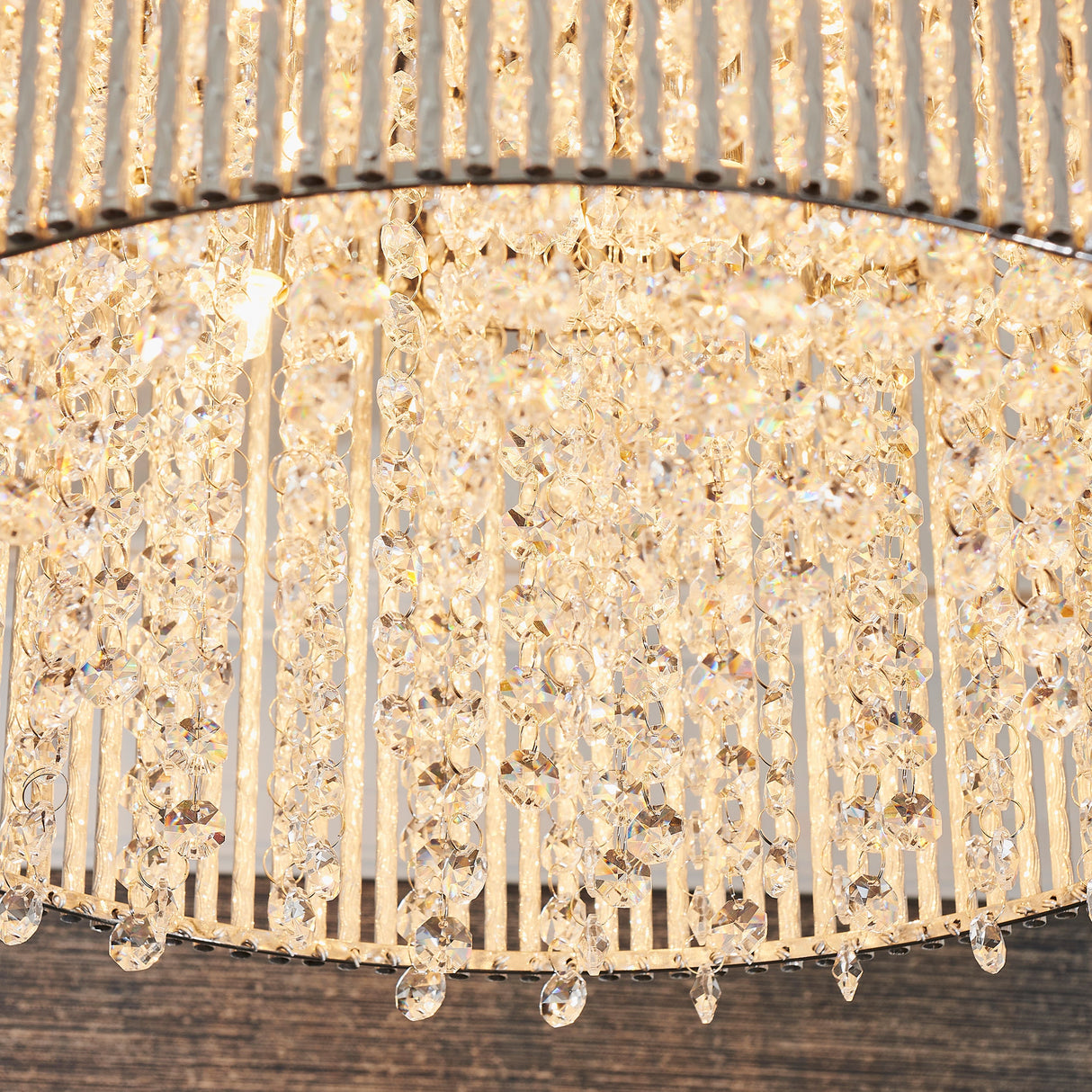 Endon Galina Crystal 10lt Flush Ceiling Light – from Amos Lighting + Home