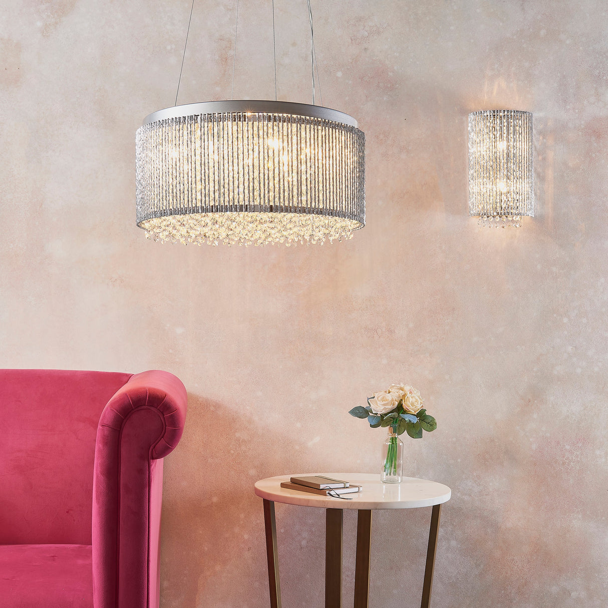 Endon Galina Crystal Wall Light – from Amos Lighting + Home