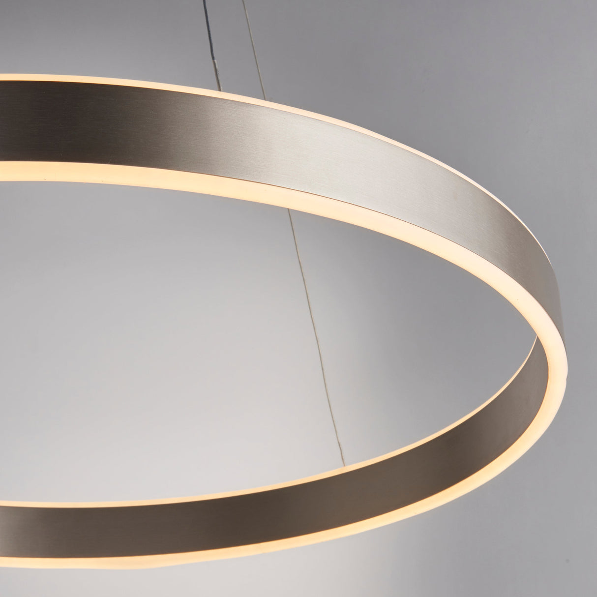 Amos Gen Ring LED Pendant Matt Nickel – from Amos Lighting + Home