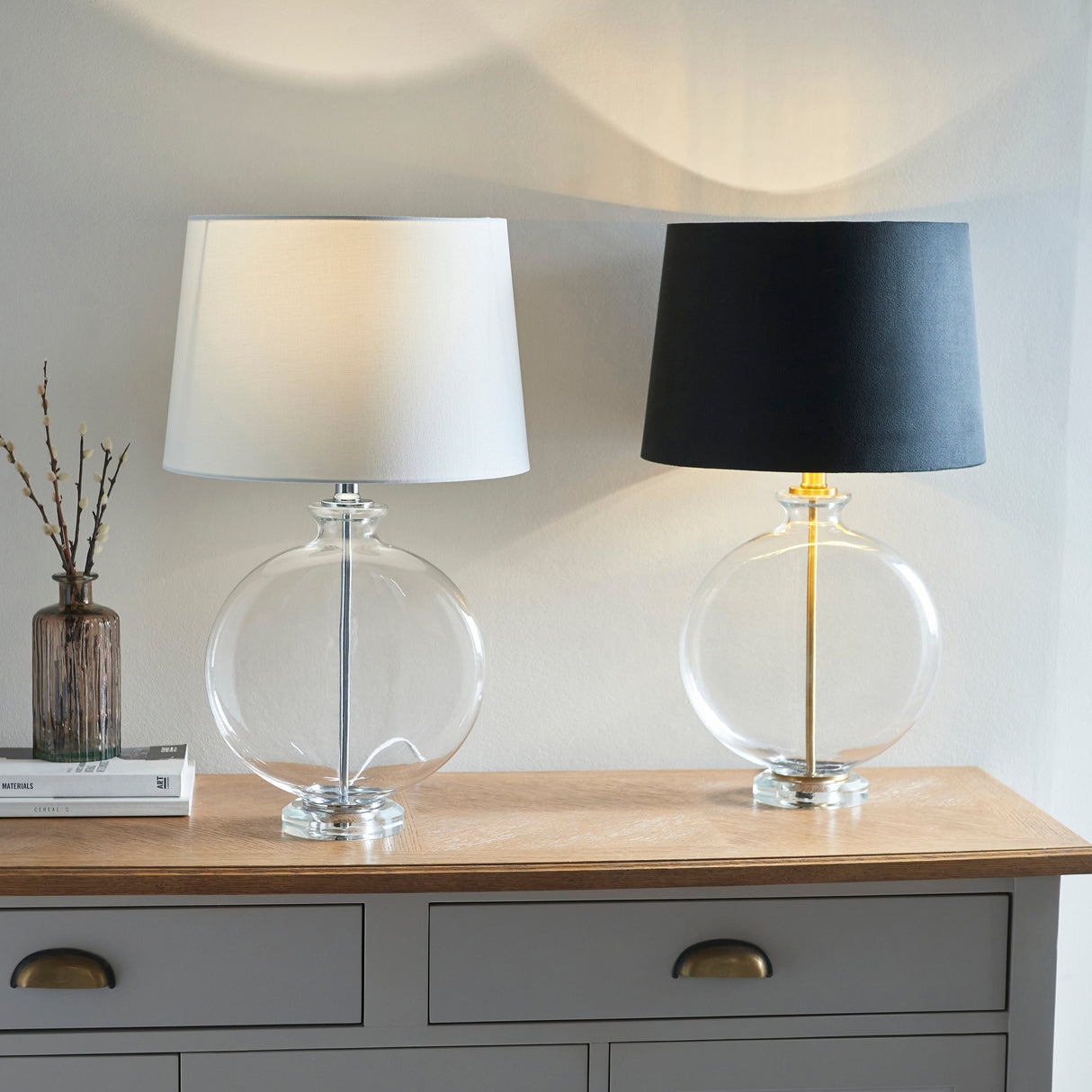 Endon Gideon Table Lamp White – from Amos Lighting + Home