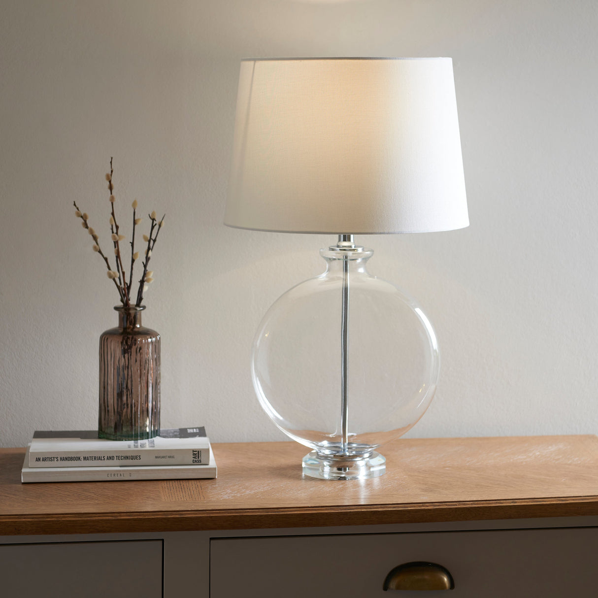Endon Gideon Table Lamp White – from Amos Lighting + Home