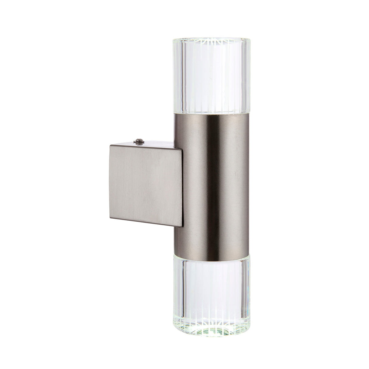 Amos Grant Outdoor Twin LED Wall Light Stainless Steel – from Amos Lighting + Home