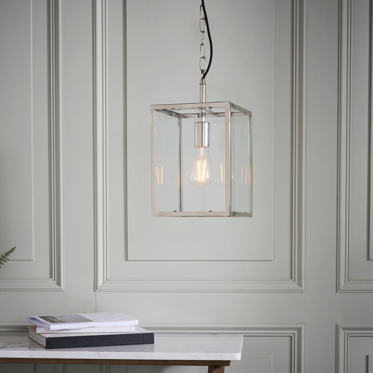 Amos Hadden Pendant Polished Nickel – from Amos Lighting + Home