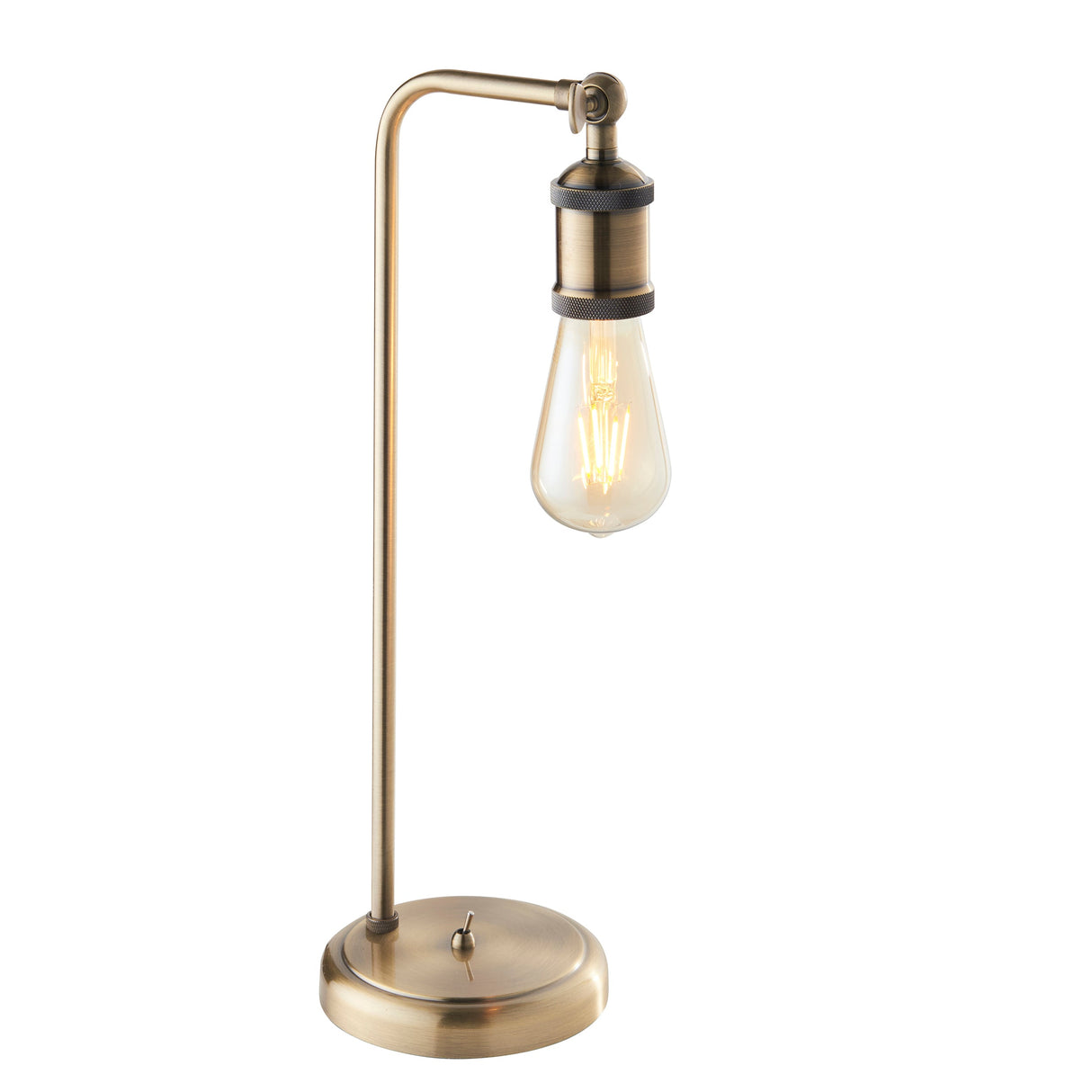 Amos Hal Table Lamp Antique Brass – from Amos Lighting + Home