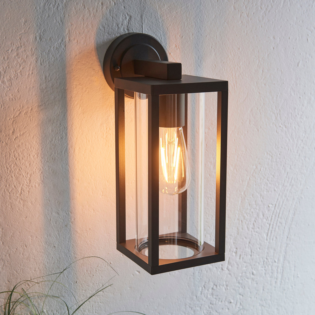 Endon Hamden Outdoor Wall Light Textured Black – from Amos Lighting + Home