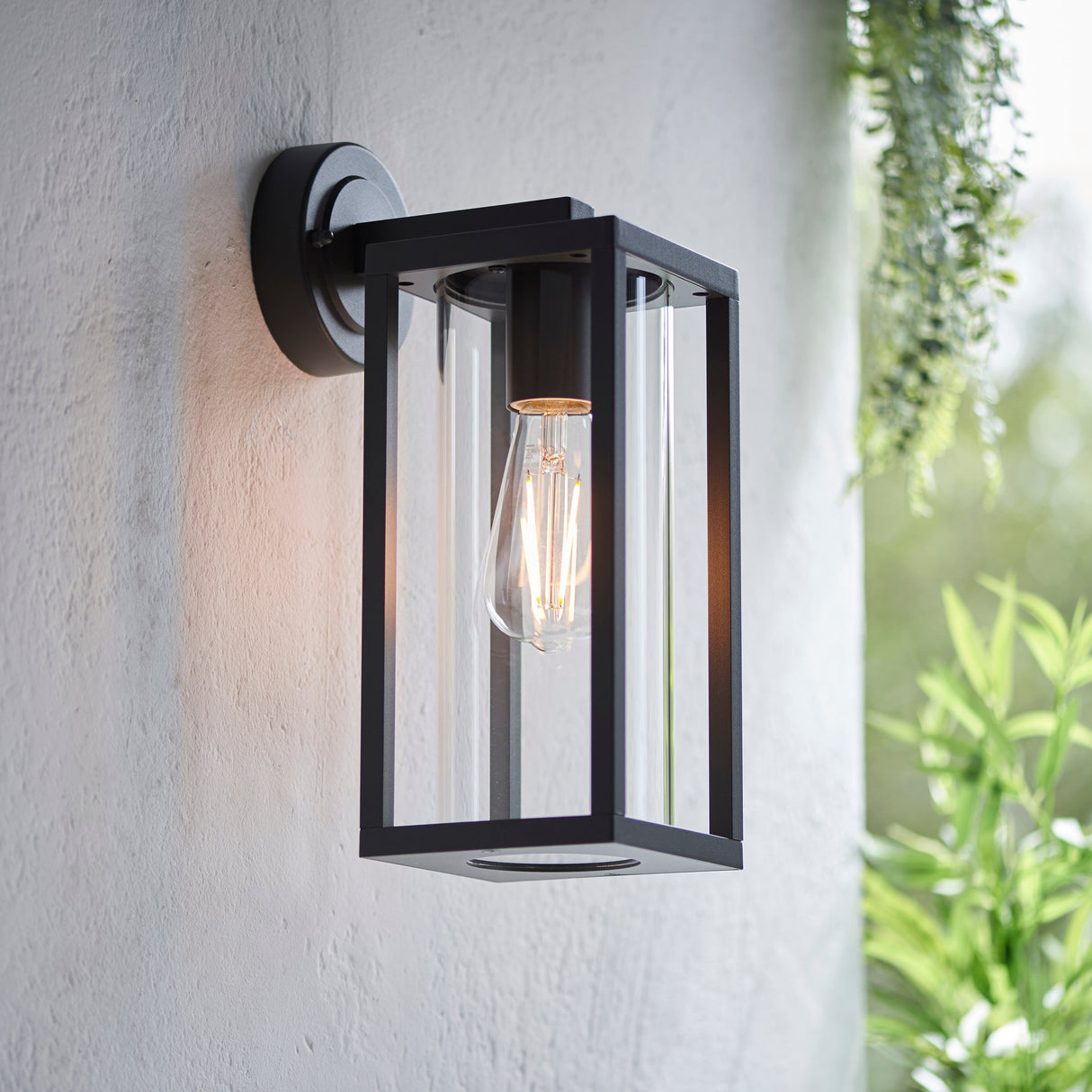 Endon Hamden Outdoor Wall Light Textured Black – from Amos Lighting + Home