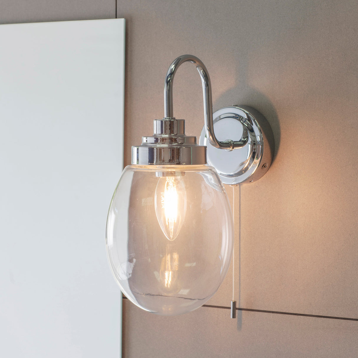 Amos Hampton Bathroom Wall Light IP44 – from Amos Lighting + Home