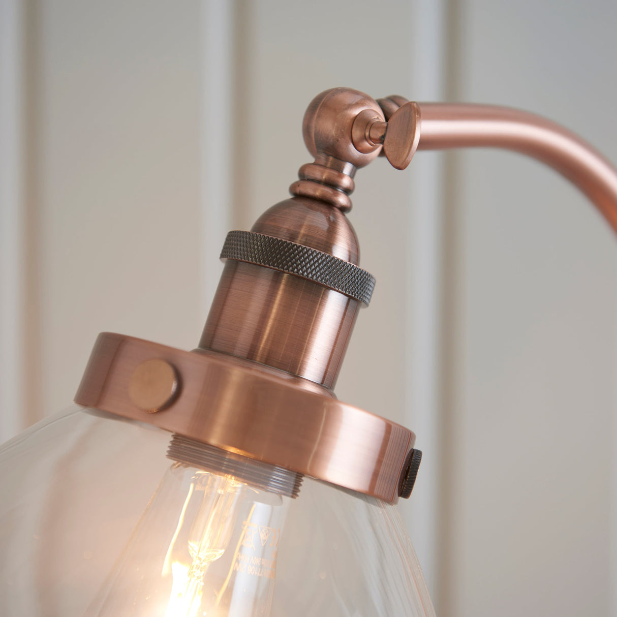 Amos Hansen Floor Lamp Aged Copper – from Amos Lighting + Home