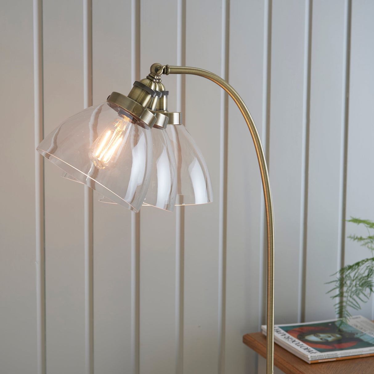 Amos Hansen Floor Lamp Antique Brass – from Amos Lighting + Home