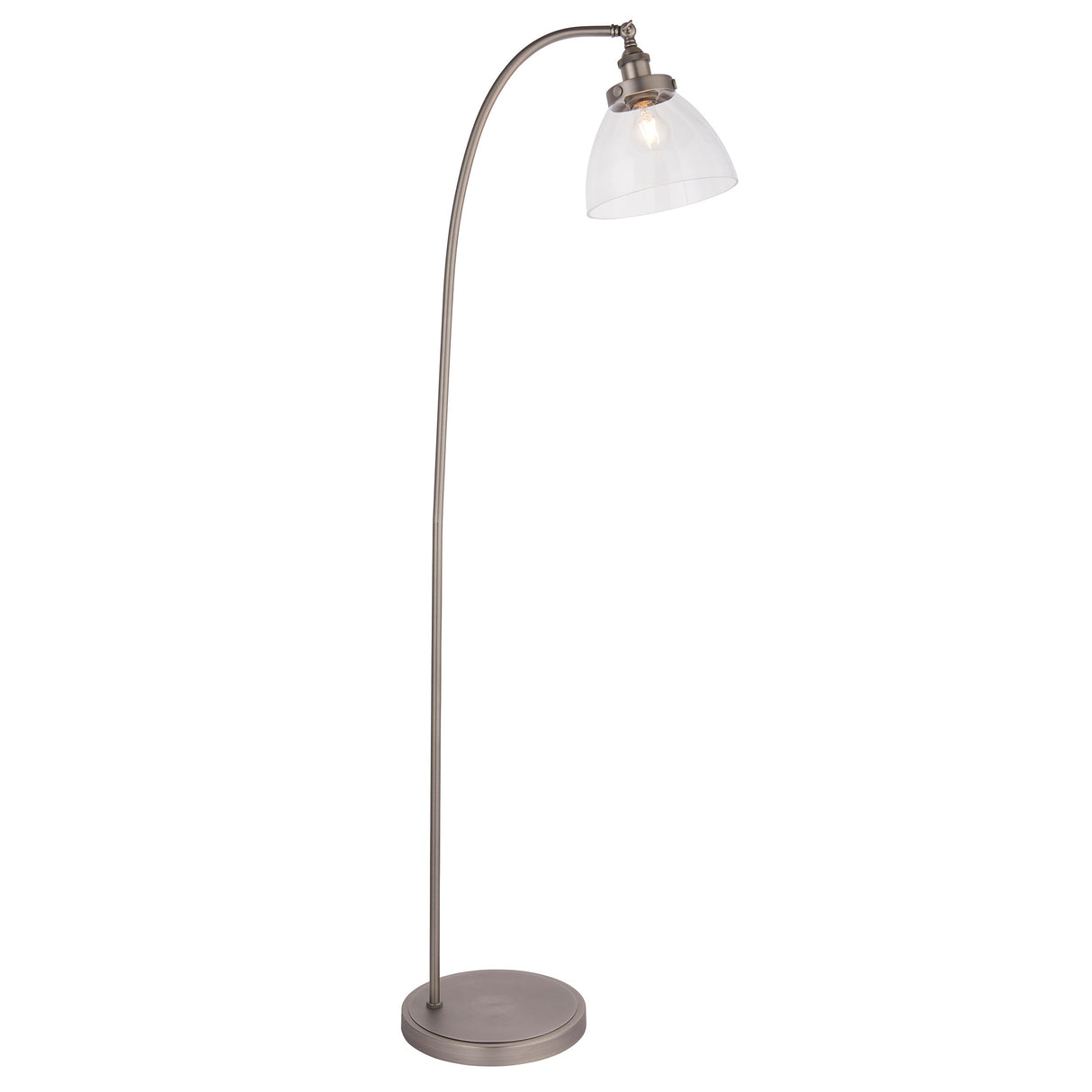 Amos Hansen Floor Lamp Brushed Silver – from Amos Lighting + Home