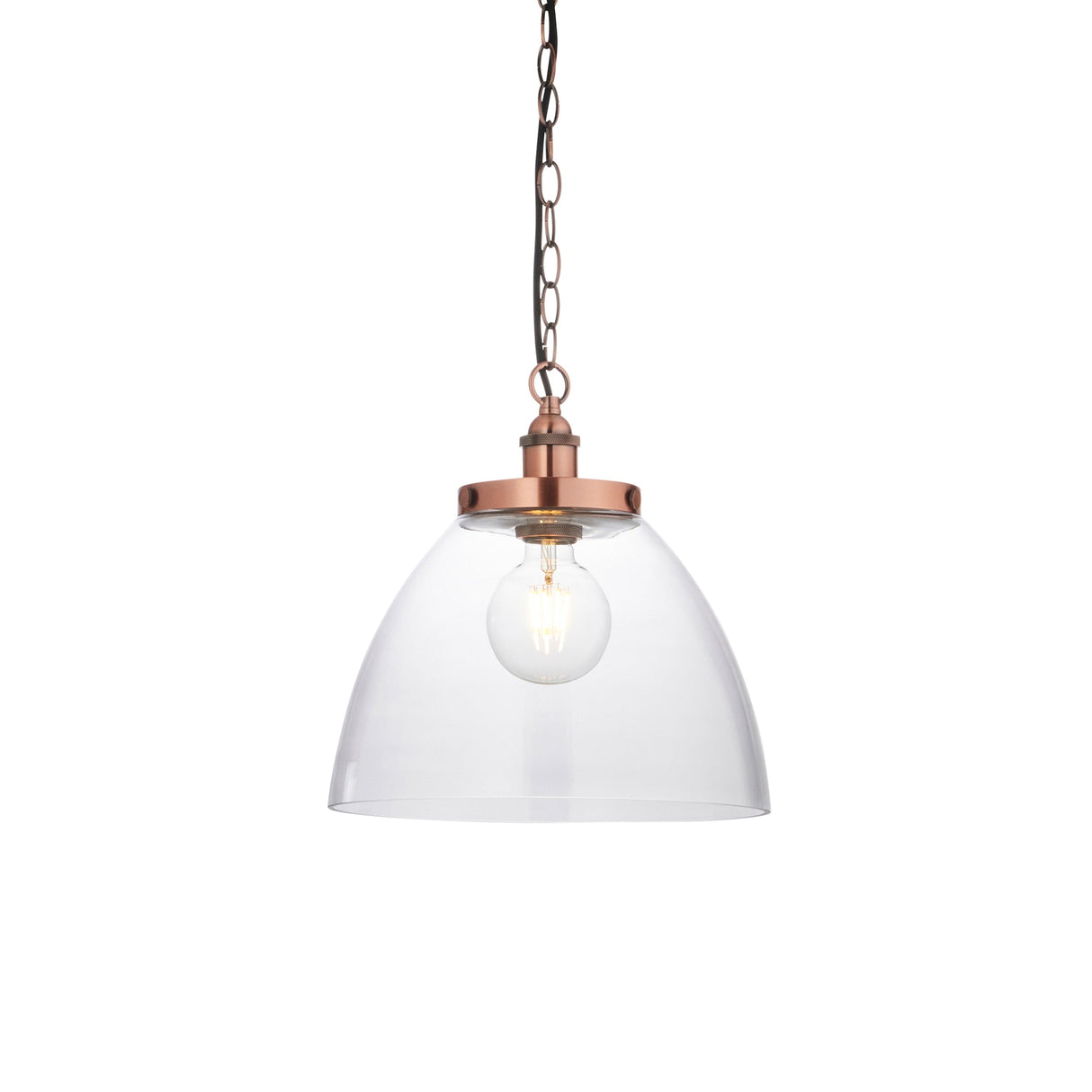 Amos Hansen Grand Pendant Aged Copper – from Amos Lighting + Home