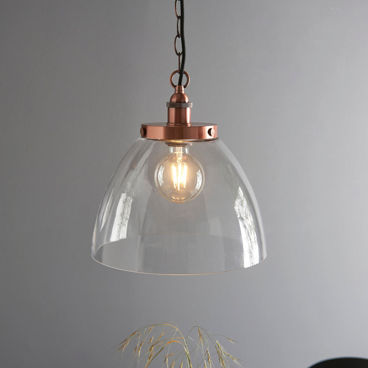 Amos Hansen Grand Pendant Aged Copper – from Amos Lighting + Home