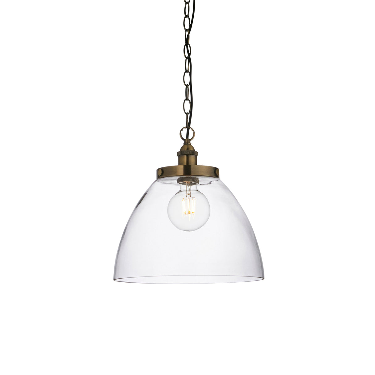 Amos Hansen Grand Pendant Antique Brass – from Amos Lighting + Home