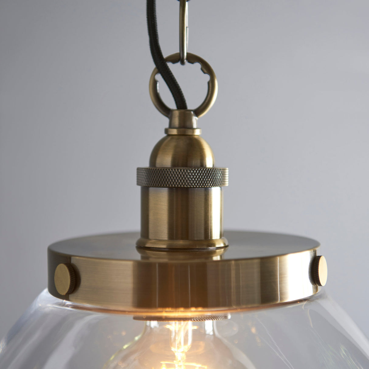 Amos Hansen Grand Pendant Antique Brass – from Amos Lighting + Home