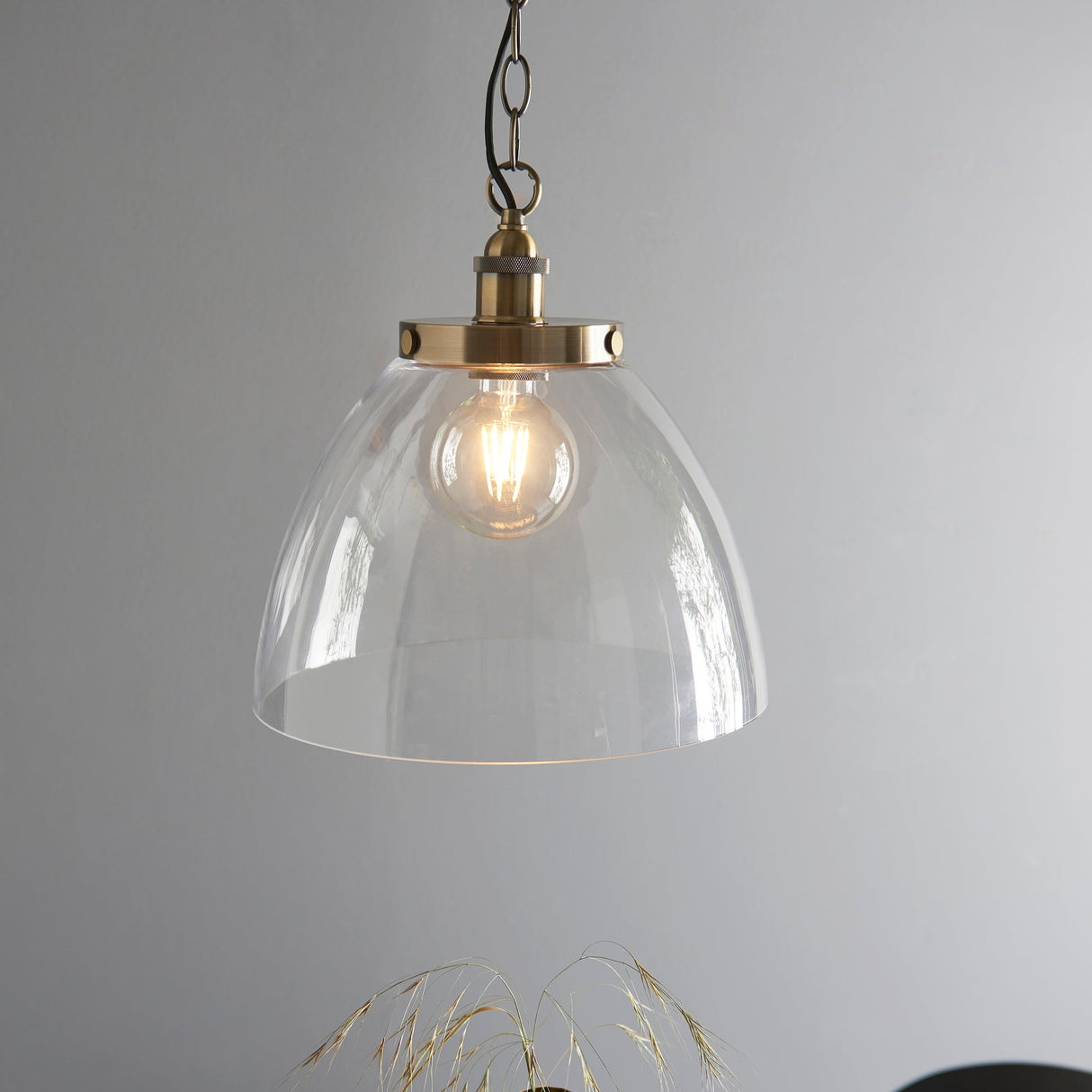 Amos Hansen Grand Pendant Antique Brass – from Amos Lighting + Home