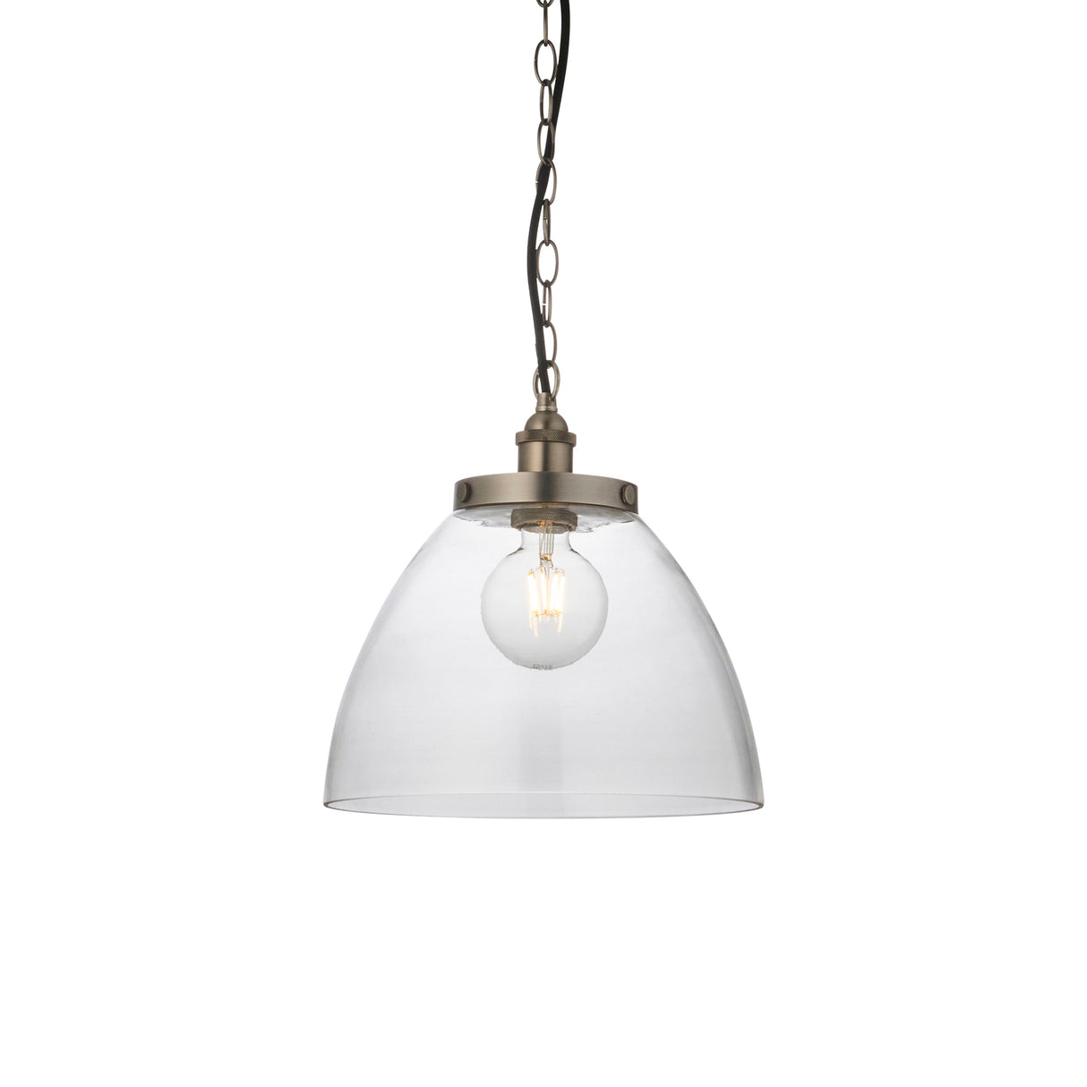 Amos Hansen Grand Pendant Brushed Silver – from Amos Lighting + Home