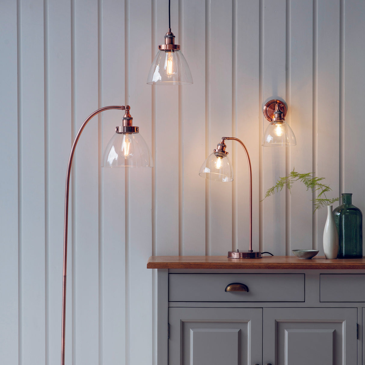 Amos Hansen Pendant Aged Copper – from Amos Lighting + Home