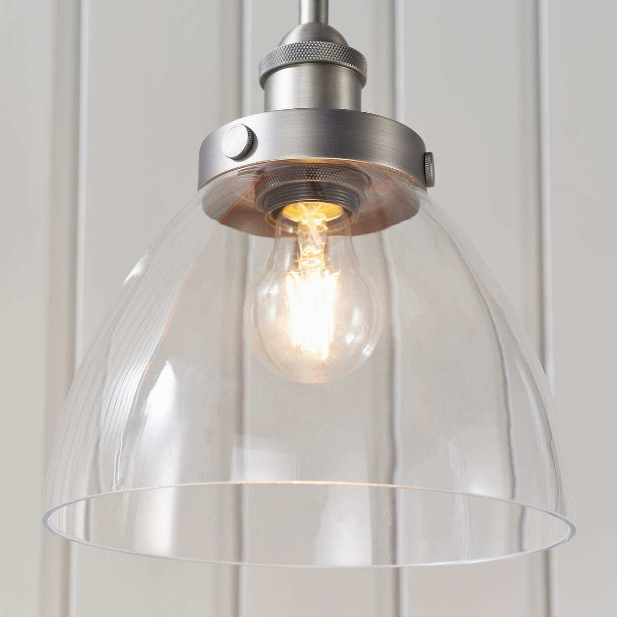 Amos Hansen Pendant Brushed Silver – from Amos Lighting + Home