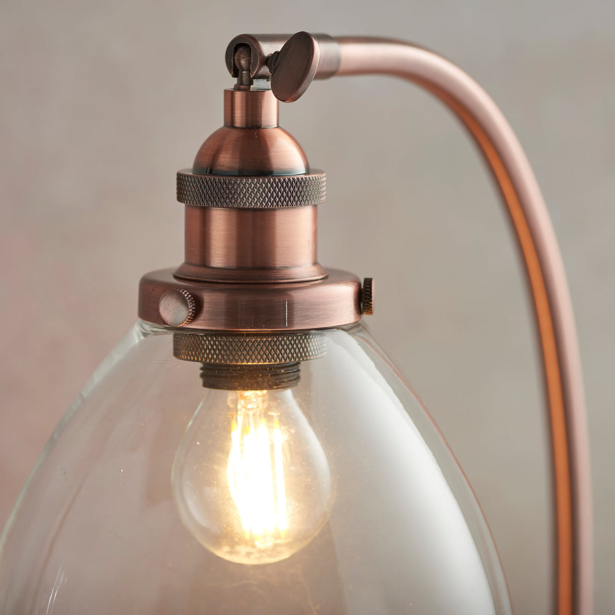 Amos Hansen Table Lamp Aged Copper – from Amos Lighting + Home