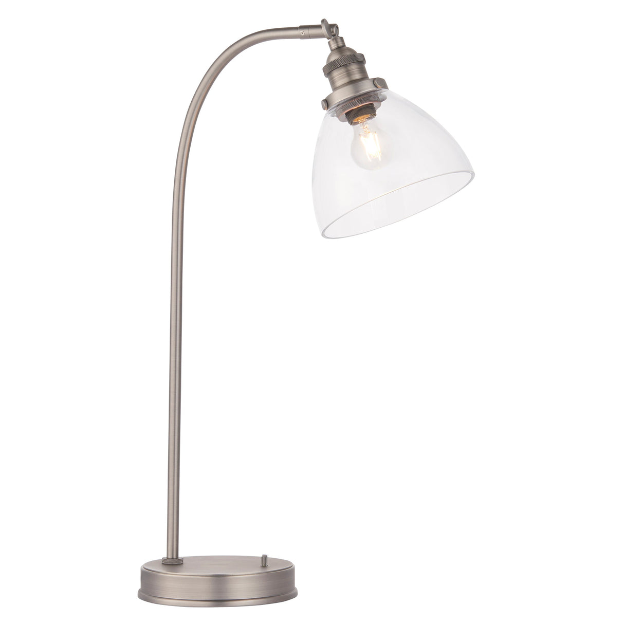 Amos Hansen Table Lamp Brushed Silver – from Amos Lighting + Home