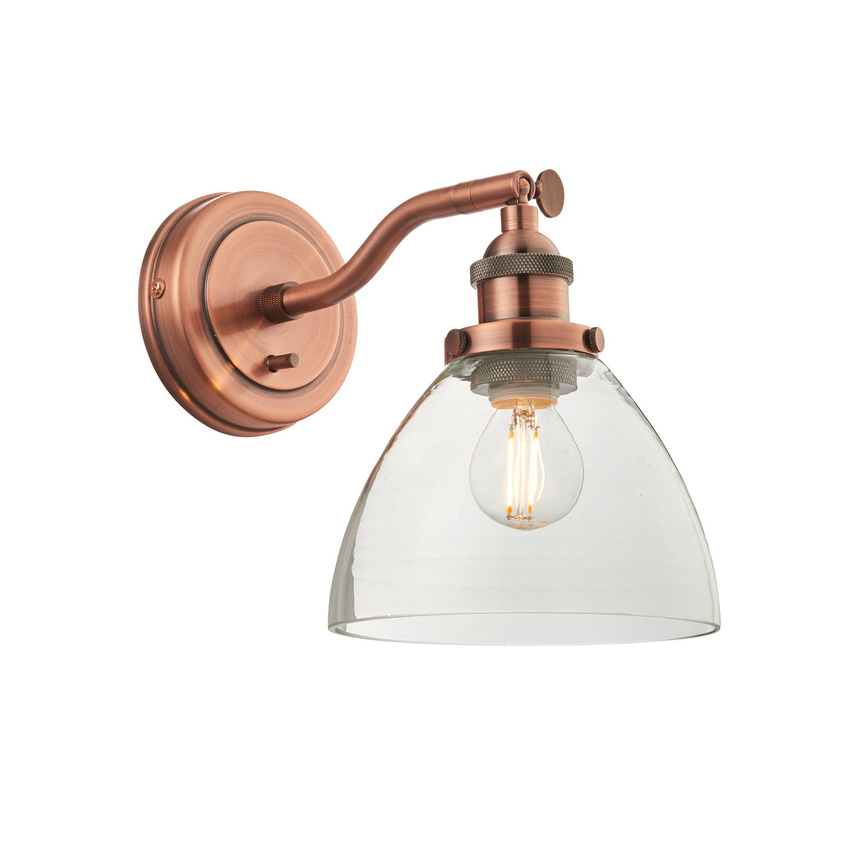 Amos Hansen Wall Light Aged Copper – from Amos Lighting + Home
