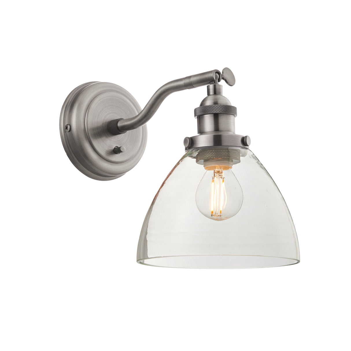 Amos Hansen Wall Light Brushed Silver – from Amos Lighting + Home
