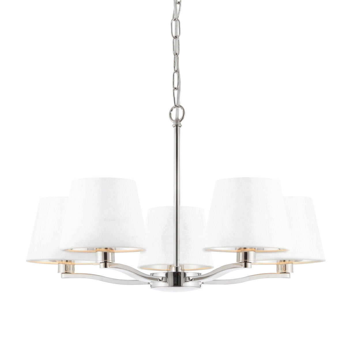 Endon Harvey 5lt Pendant Bright Nickel – from Amos Lighting + Home