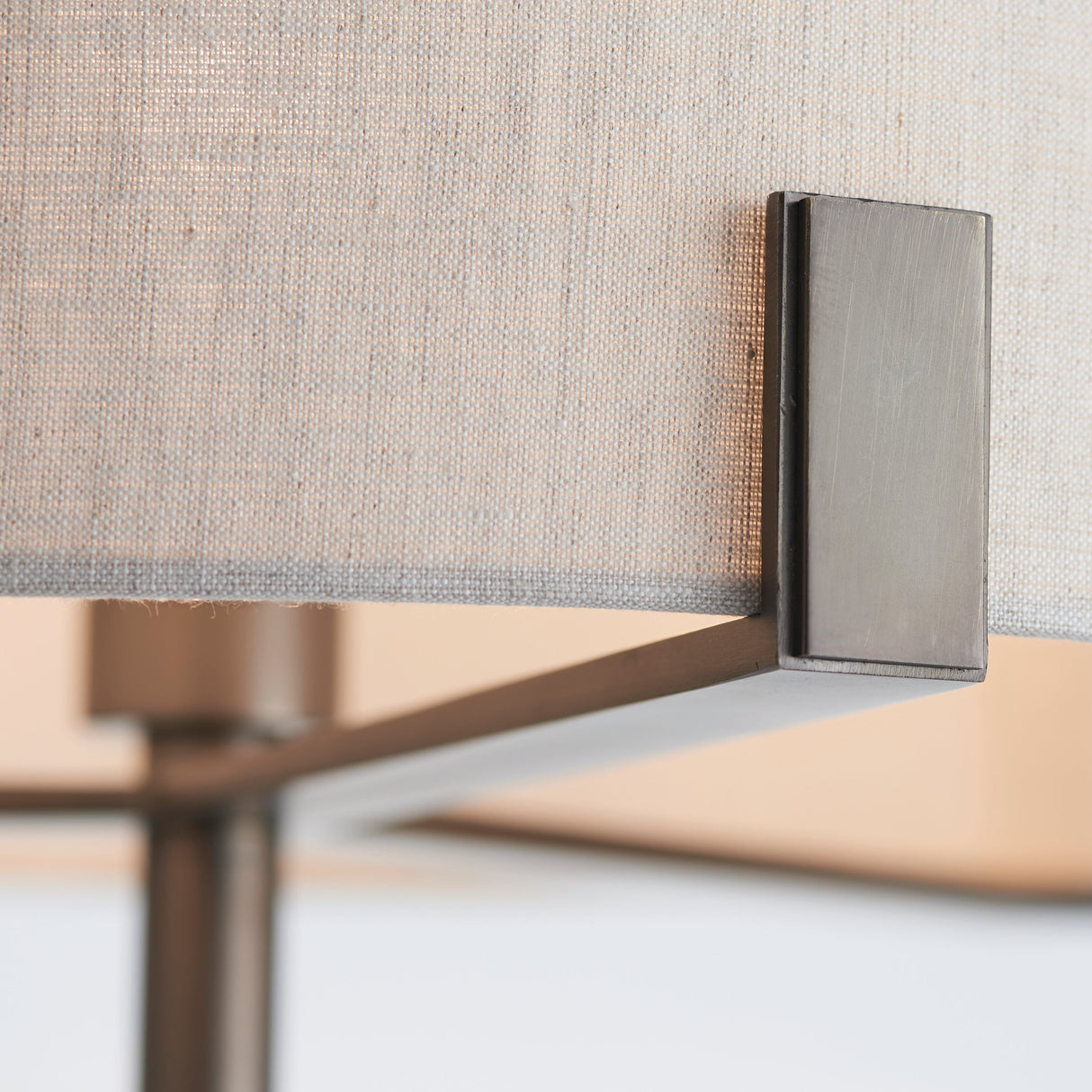 Endon Hayfield Floor Lamp Bronze & Natural – from Amos Lighting + Home