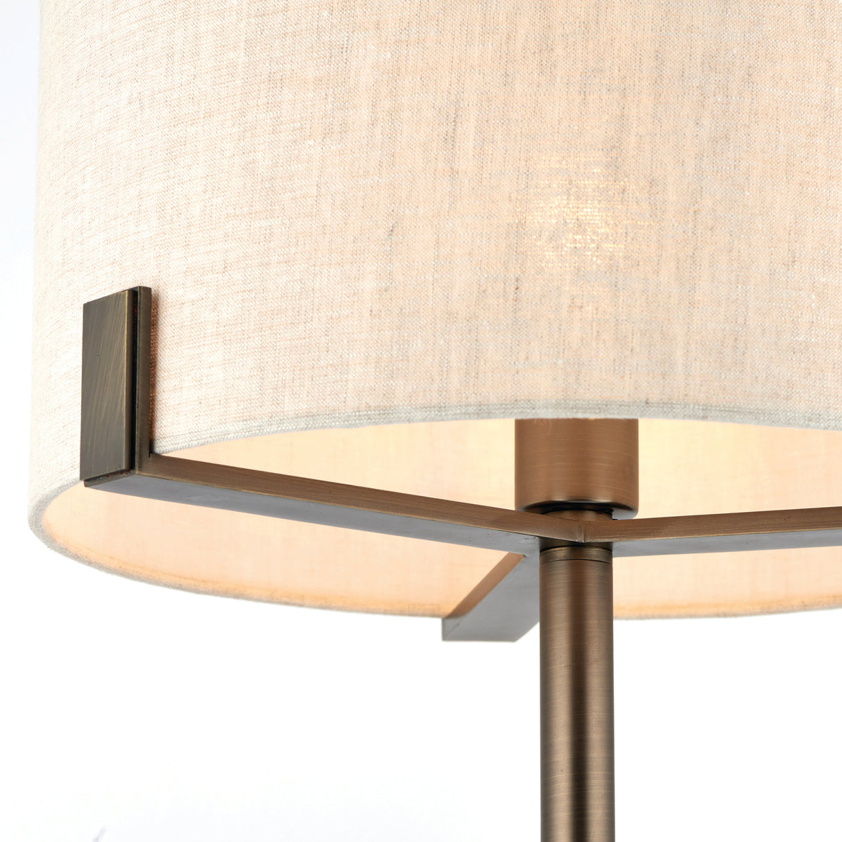 Endon Hayfield Table Lamp Bronze & Natural – from Amos Lighting + Home