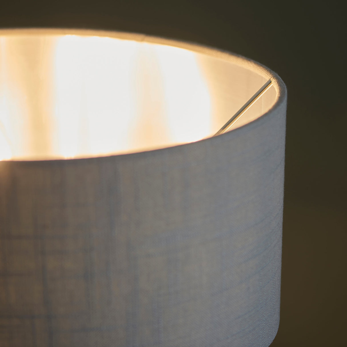 Endon Highclere Table Lamp Bright Nickel & Charcoal – from Amos Lighting + Home