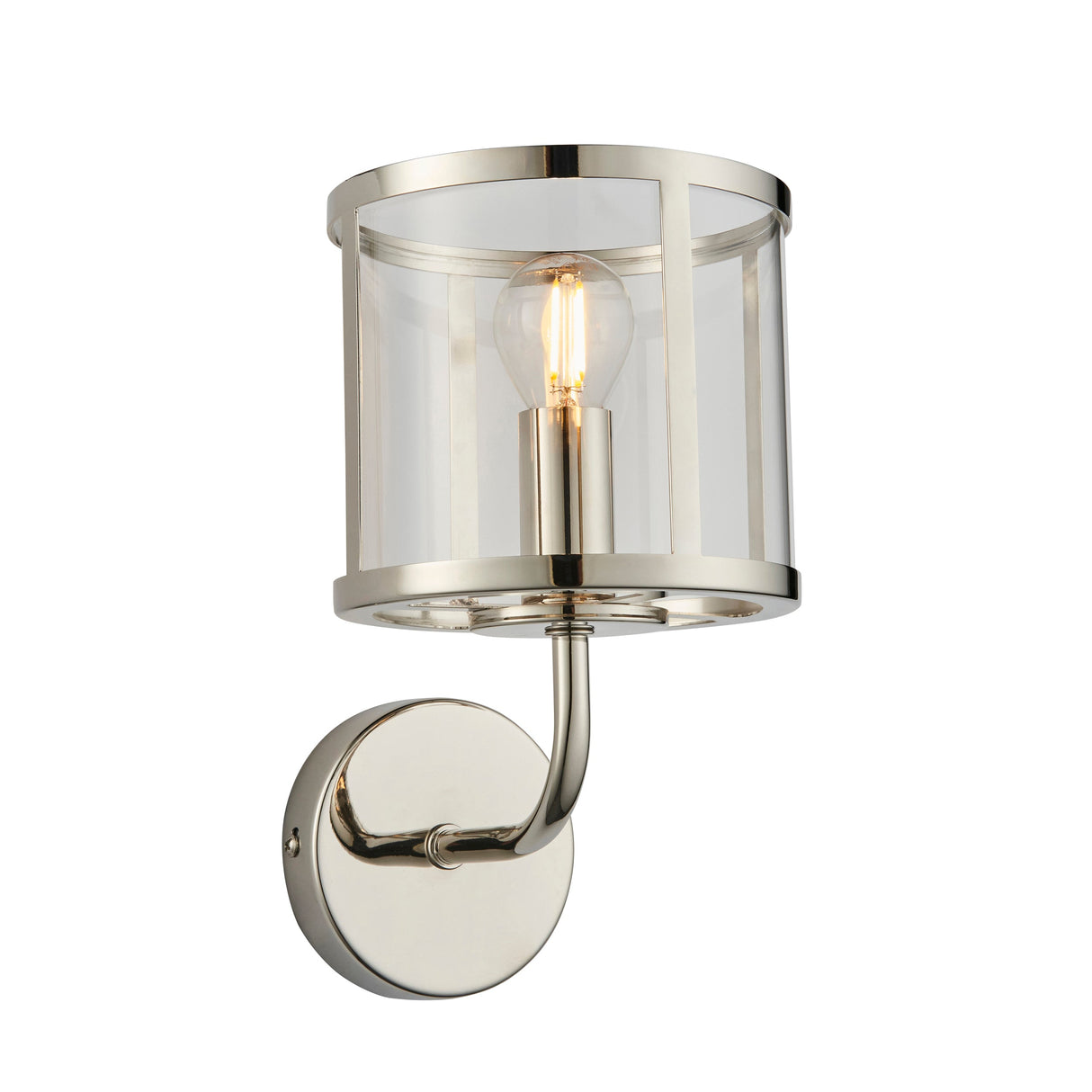 Amos Hopton Wall Light Bright Nickel – from Amos Lighting + Home
