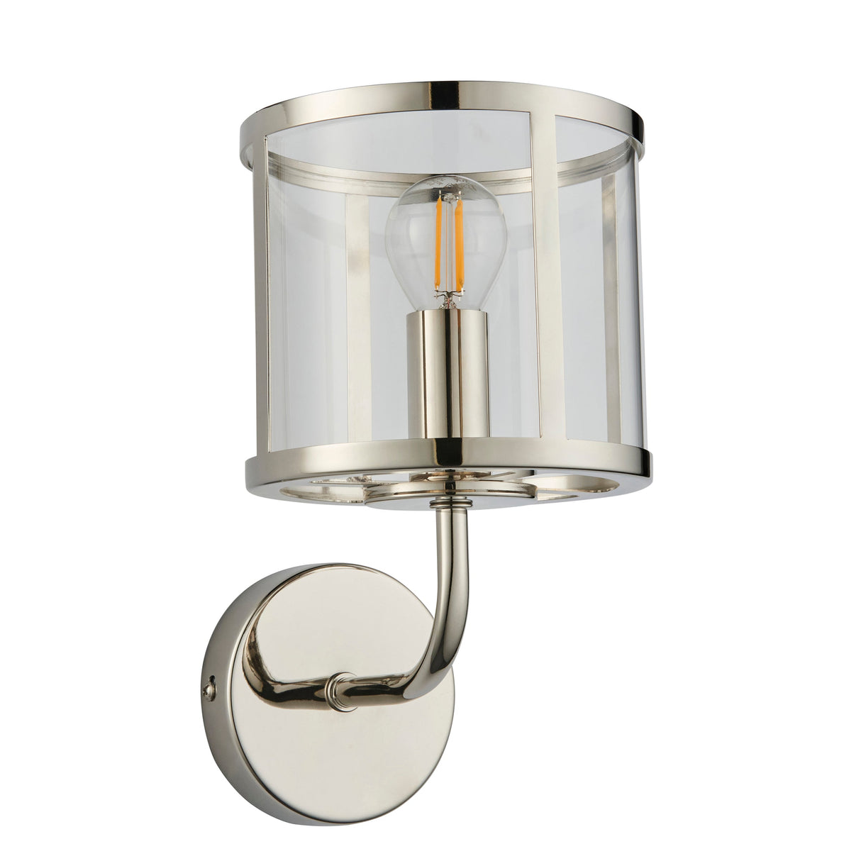 Amos Hopton Wall Light Bright Nickel – from Amos Lighting + Home